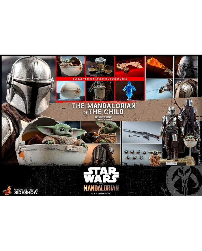 The Mandalorian & The Child Deluxe Star Wars The Mandalorian Pack de 2 Figuras