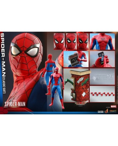 Spider-Man (Classic Suit) Marvel's Spider-Man Figura Video Game Masterpiece 1/6