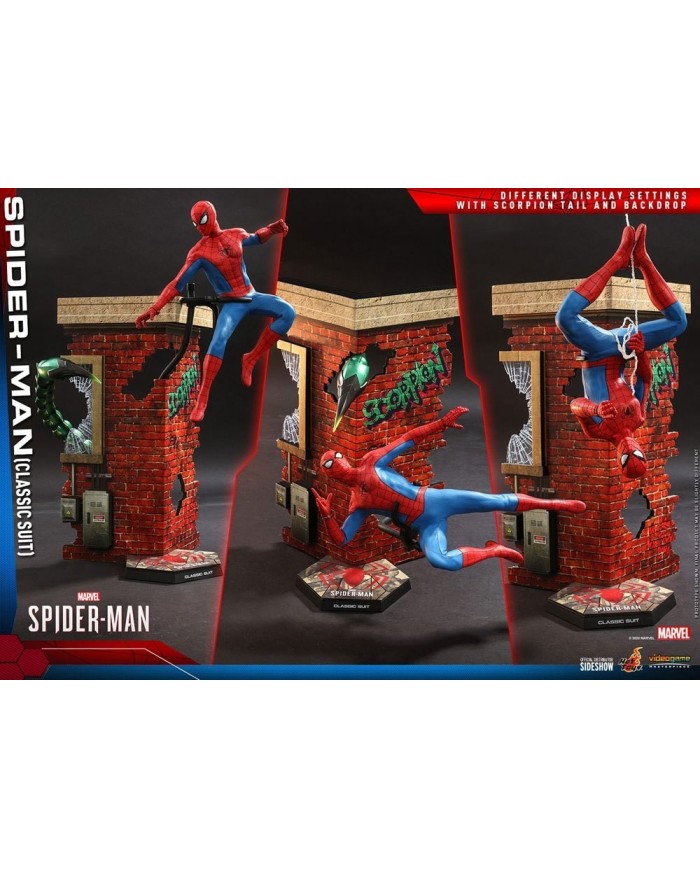 Spider-Man (Classic Suit) Marvel's Spider-Man Figura Video Game Masterpiece 1/6