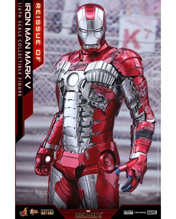 Iron Man Mark V - Iron Man 2 Figura Movie Masterpiece Series Diecast