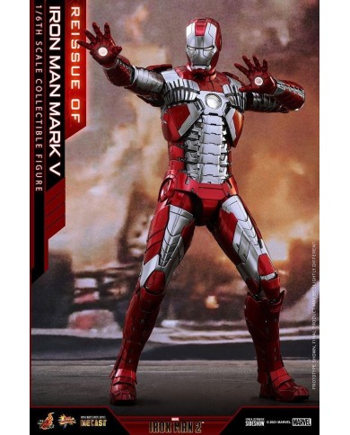 Iron Man Mark V - Iron Man 2 Figura Movie Masterpiece Series Diecast
