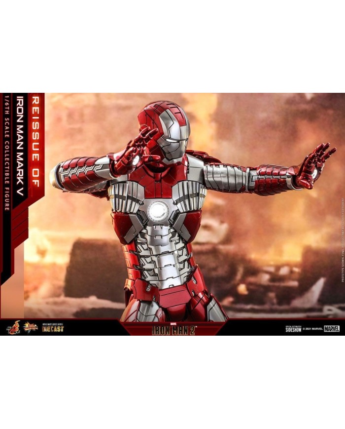 Iron Man Mark V - Iron Man 2 Figura Movie Masterpiece Series Diecast